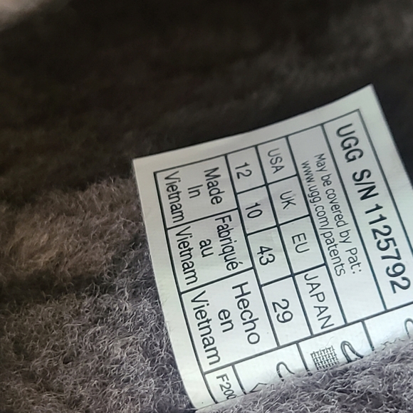 UGG Women's Cory II Genuine shearling Lined Boots in Charcoal Grey Sz 12 - Picture 9 of 11